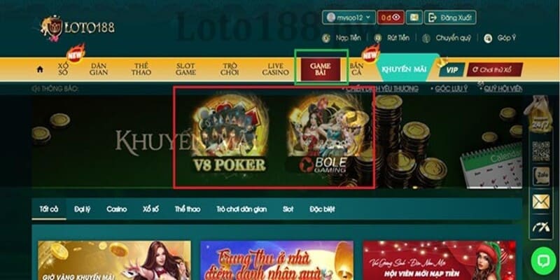 Giới thiệu những điều sơ lược về sảnh game bài LOTO188